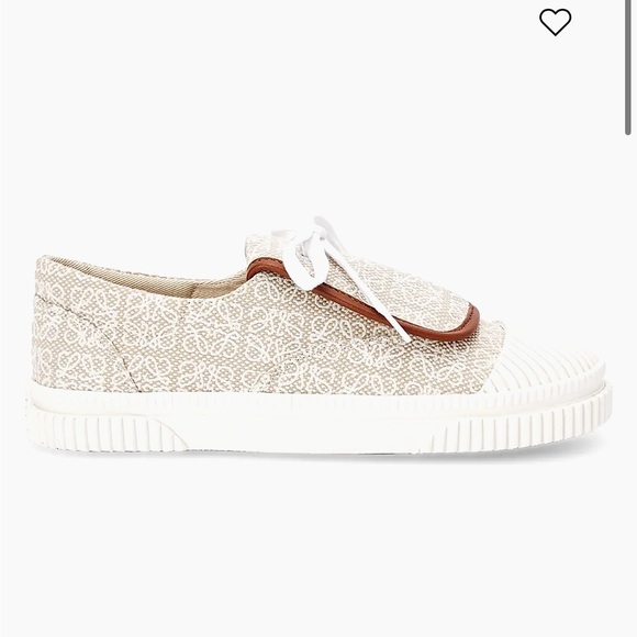 Loewe Anagram Canvas Flap Sneakers - Picture 2 of 12